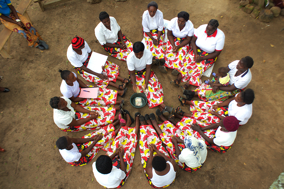 Self Help Group in Monze conducting a savings meetingjpg