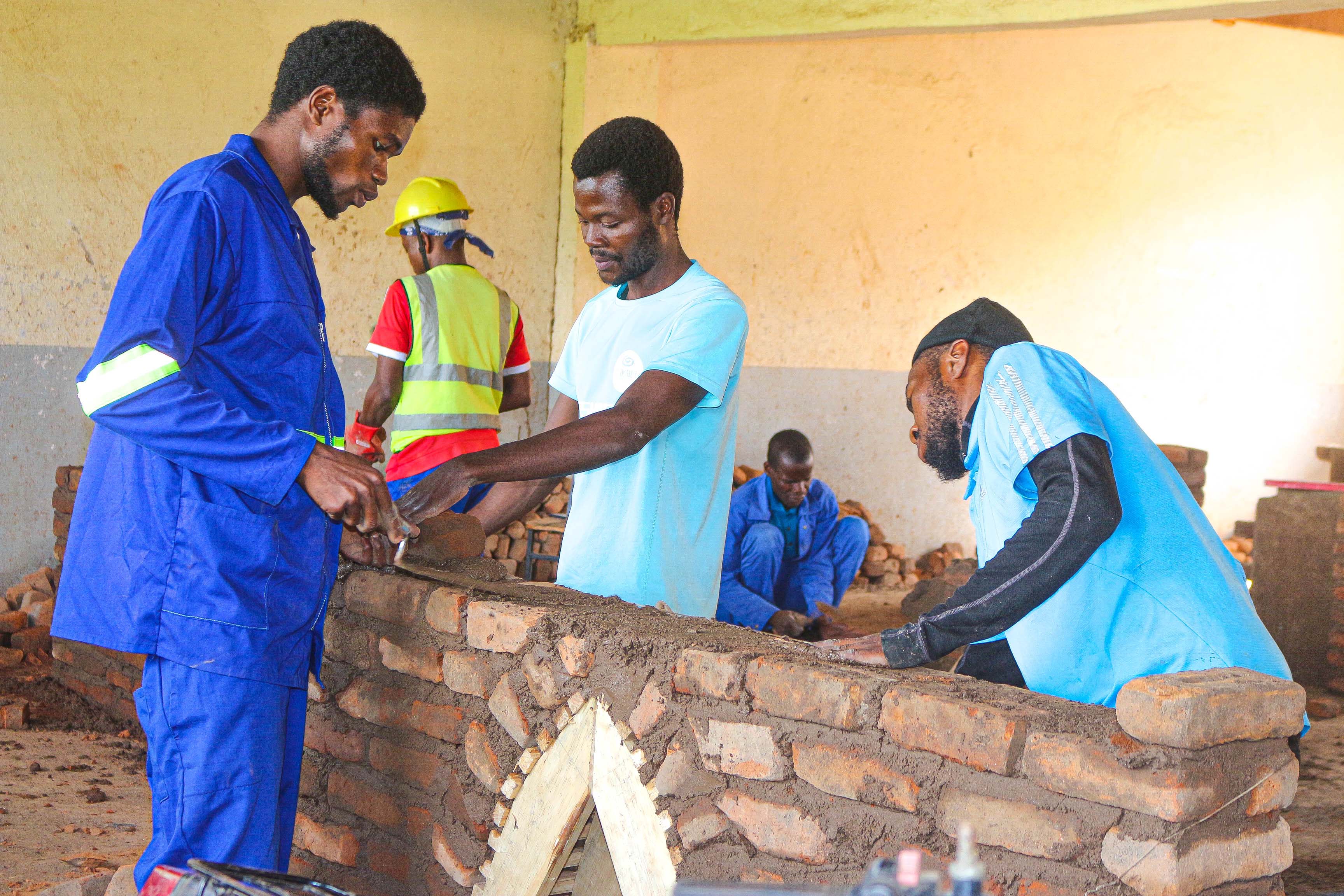 Bricklaying Students